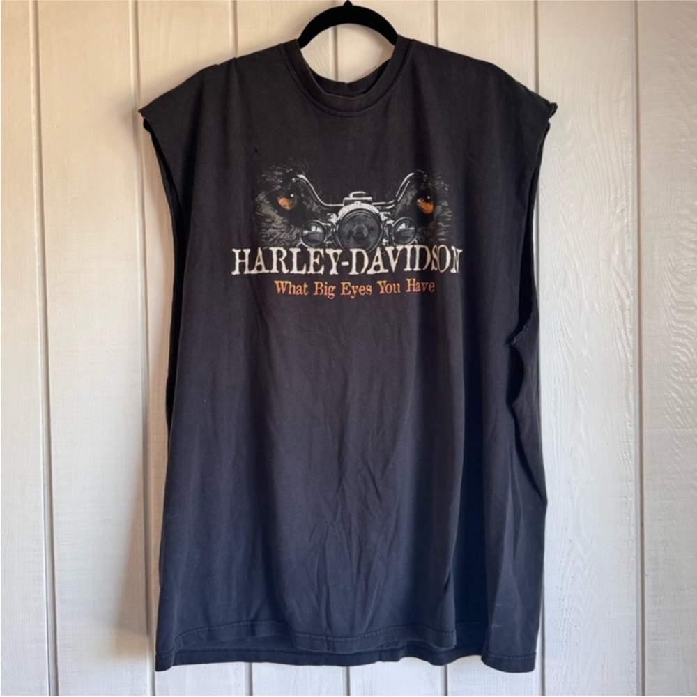Vintage Harley Davidson Men’s Cut Off Tee